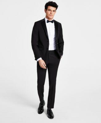 Calvin Klein Mens Skinny Fit Wool Tuxedo Cover