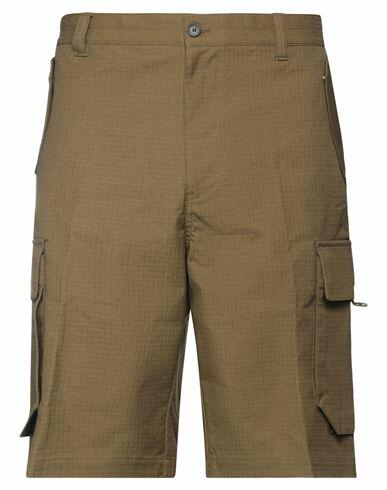 Kenzo Man Shorts & Bermuda Shorts Military green Cotton, Polyester, Elastane Cover