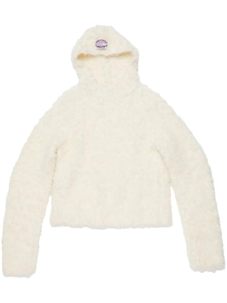 Acne Studios faux-fur jumper - White Cover