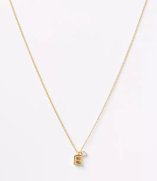 Loft Demi Fine Delicate Initial Necklace Cover