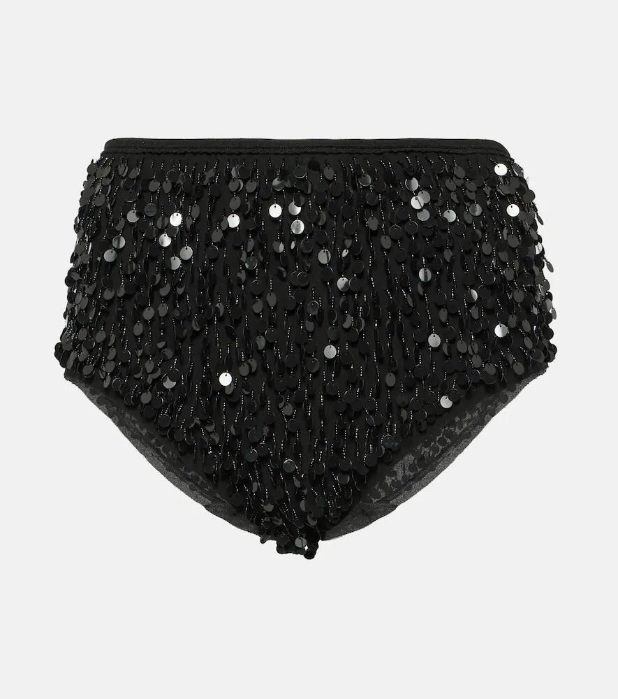 Maison Margiela Sequined silk briefs Cover