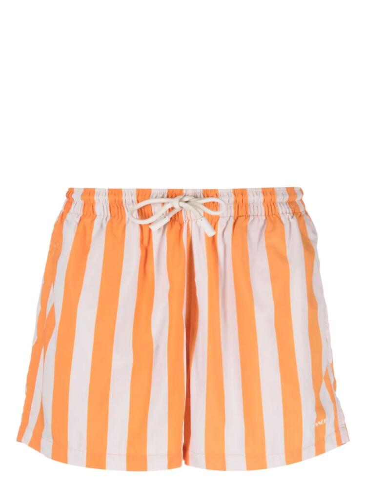 Sunnei striped swim shorts - Orange Cover