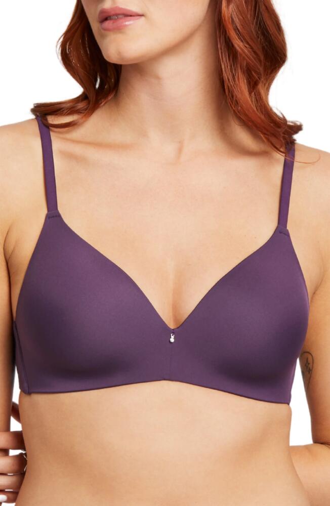 Montelle Intimates Wireless Convertible T-Shirt Bra in Pinot Cover