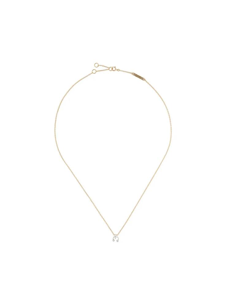 Delfina Delettrez 18kt yellow and white Two In One diamond necklace - Gold Cover