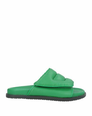 Copenhagen Studios Woman Sandals Green Leather Cover