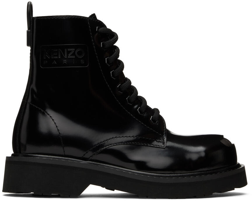 Kenzo Black Kenzo Paris Kenzosmile Boots Cover