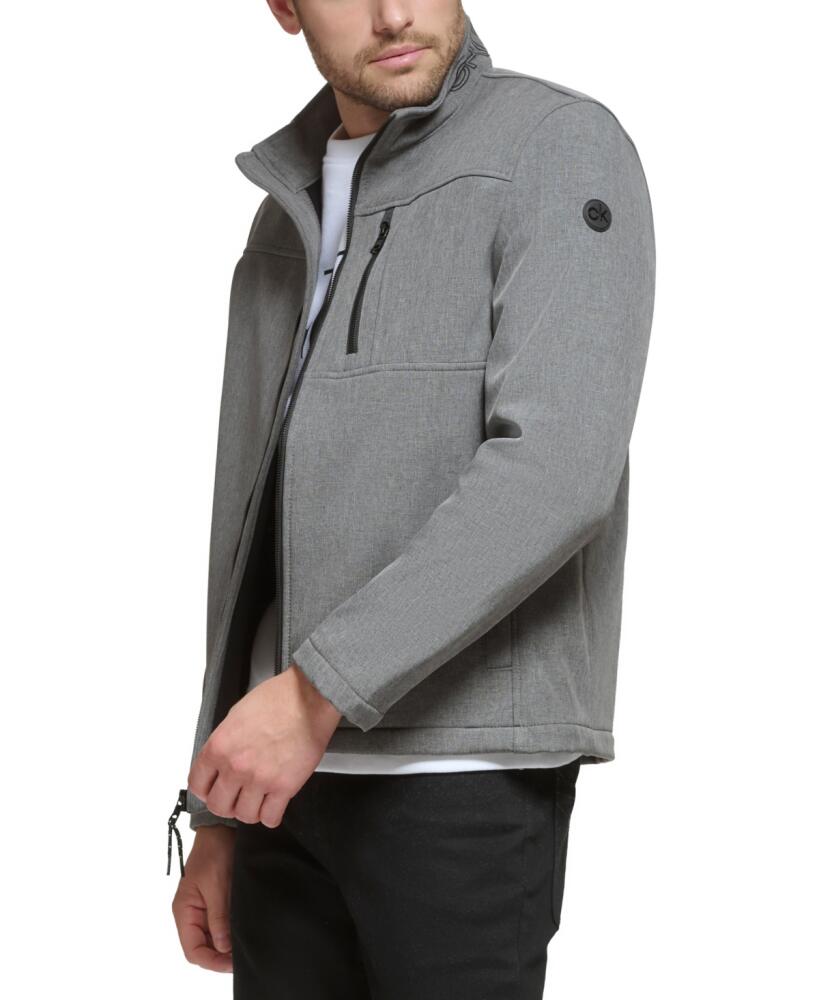 Calvin Klein Men's Infinite Stretch Soft Shell Jacket - Light Grey Heather Cover