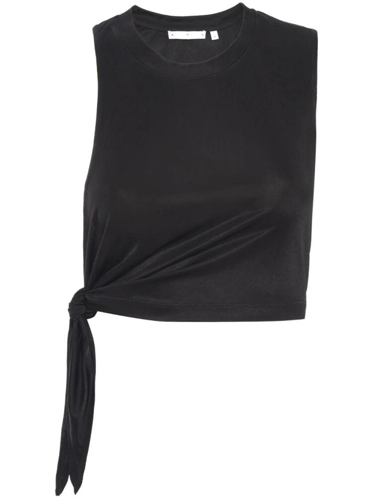 RTA knot-detailing cropped top - Black Cover