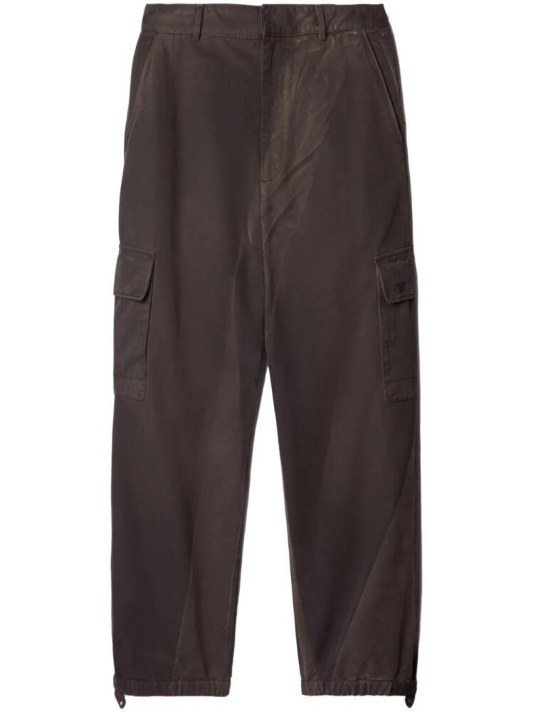 Off-White garment-dyed cargo pants - Brown Cover