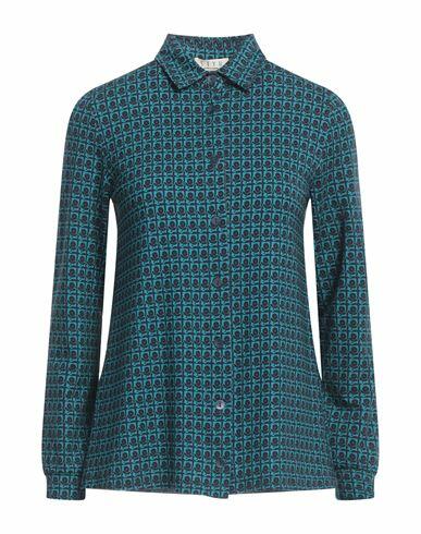 Siyu Woman Shirt Turquoise Viscose, Elastane Cover