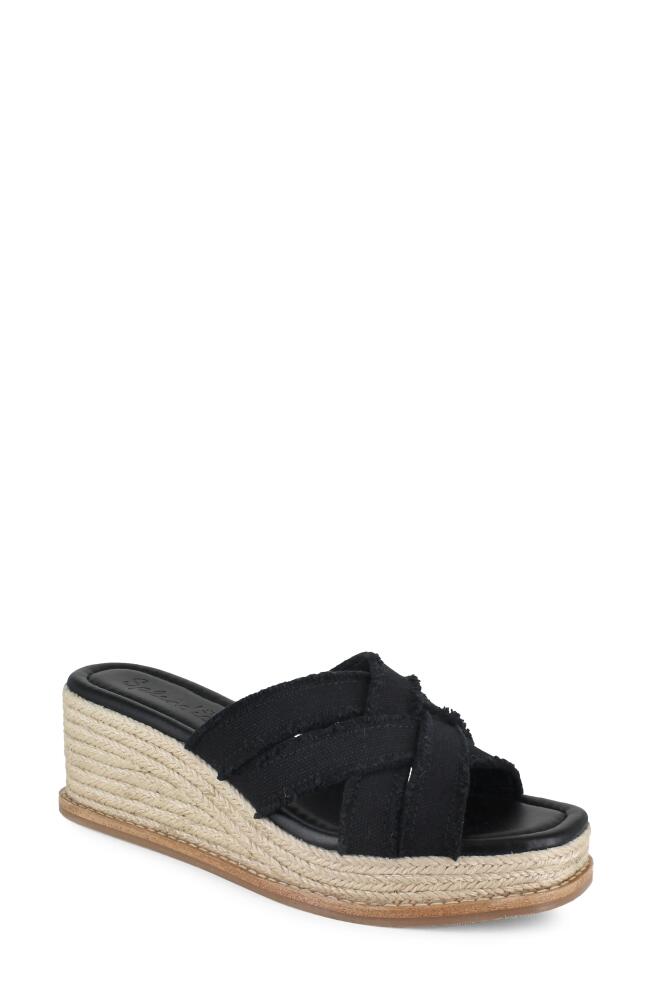 Splendid Delliny Espadrille Platform Wedge Sandal in Black Cover