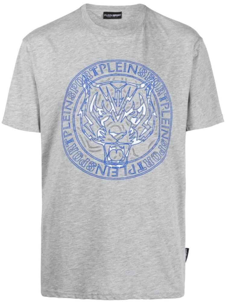 Plein Sport tiger-print T-shirt - Grey Cover