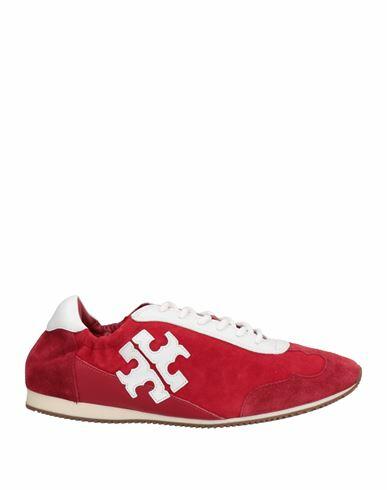 Tory Burch Woman Sneakers Brick red Soft Leather Cover