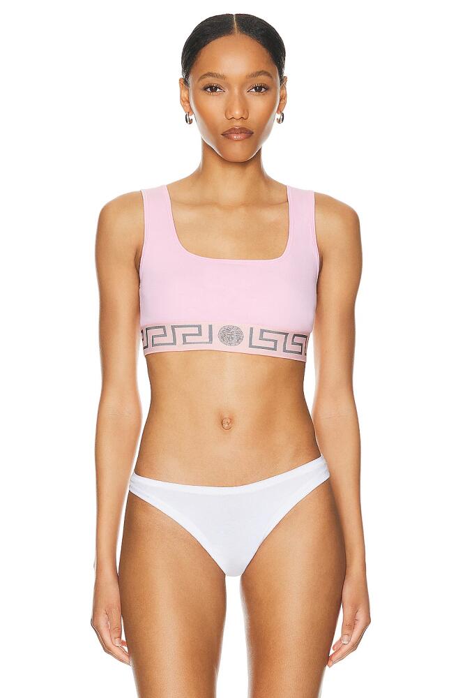 VERSACE Topeka Jersey Bra in Pink Cover