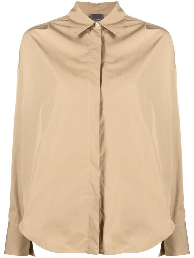 Lorena Antoniazzi longsleeved poplin shirt - Neutrals Cover