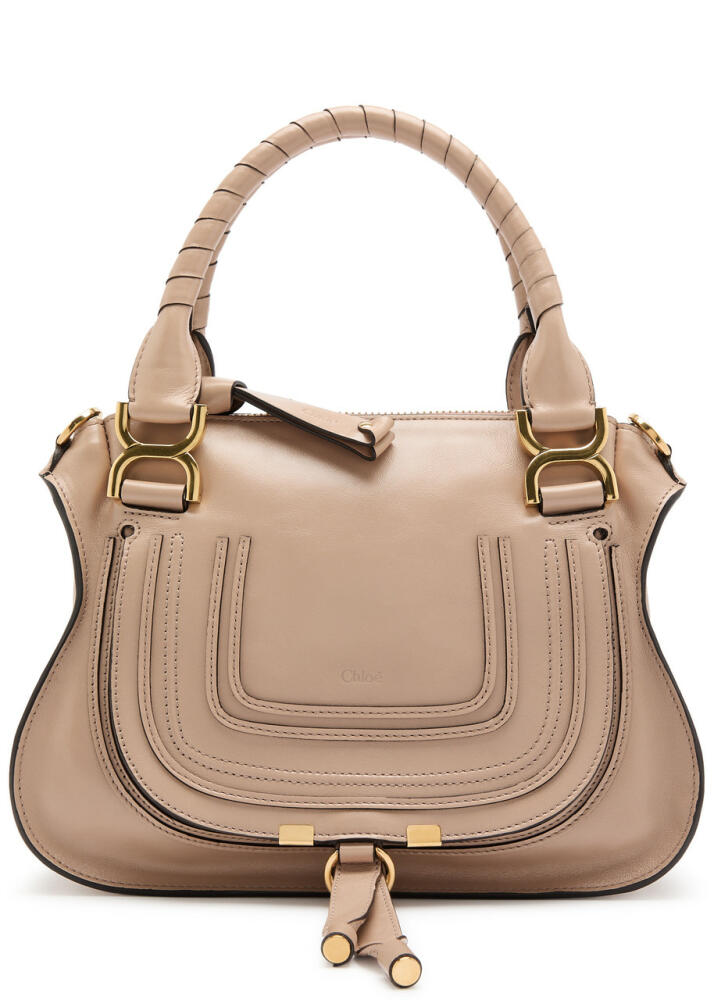 Chloe Marcie Small Leather Shoulder bag - Beige Cover