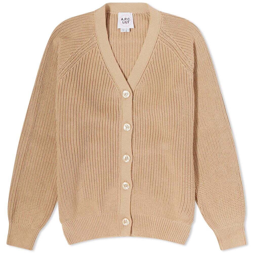 A.P.C. Women's Mo Knit Cardigan in Brown Cover