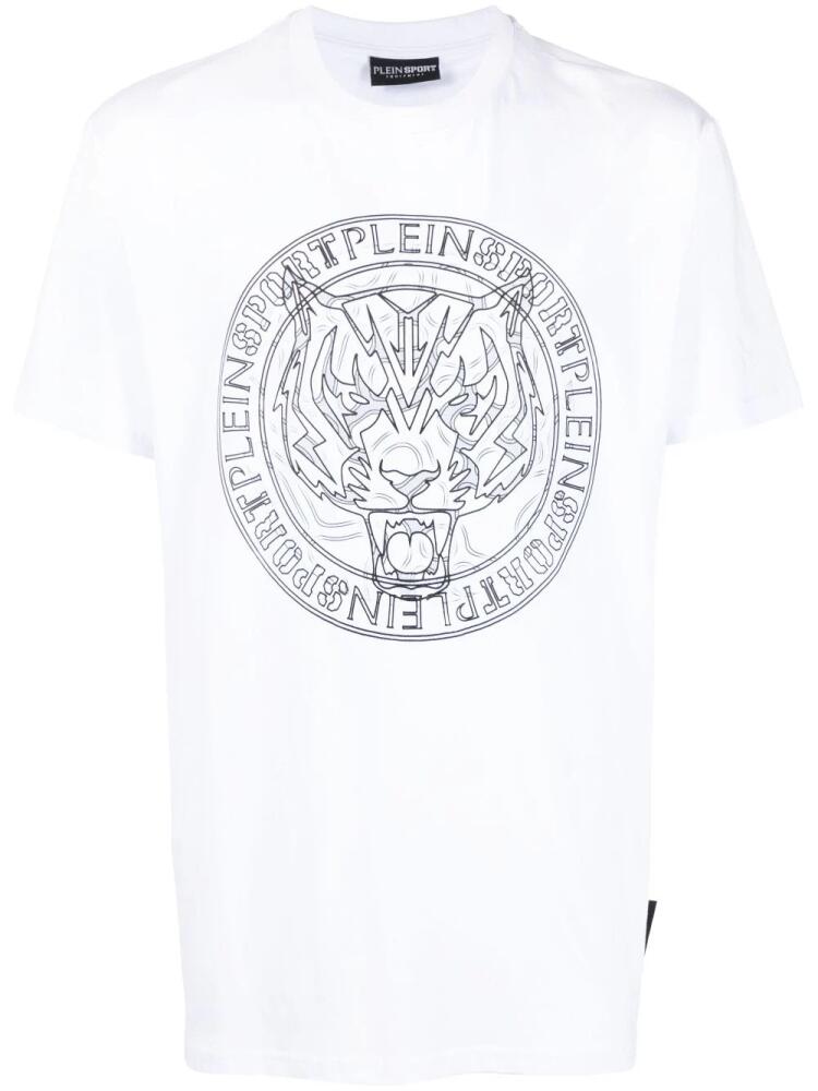 Plein Sport tiger-print T-shirt - White Cover