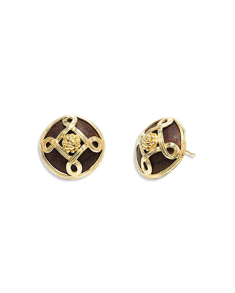 Capucine De Wulf Monique Teak Stud Earrings Cover