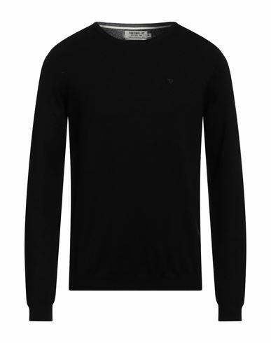 Fred Mello Man Sweater Black Viscose, Polyamide Cover