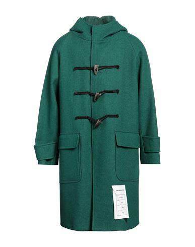 Amaranto Man Coat Green Wool, Polyester, Polyamide Cover