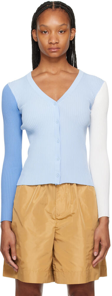 Staud Blue Cargo Cardigan Cover