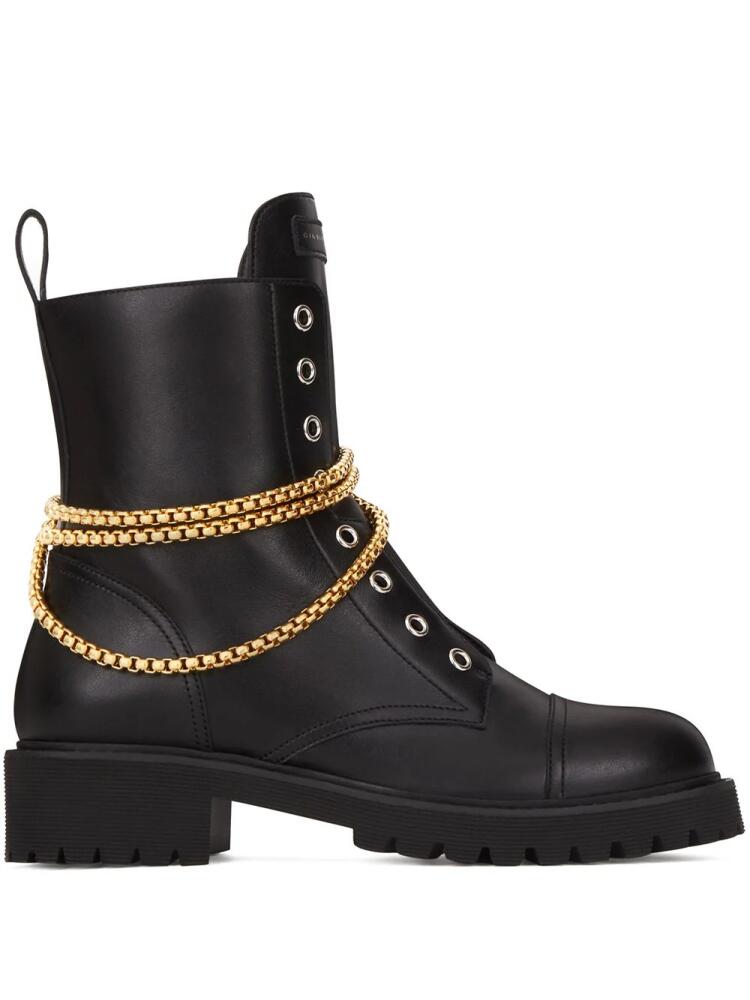 Giuseppe Zanotti Alexa chain-detail boots - Black Cover