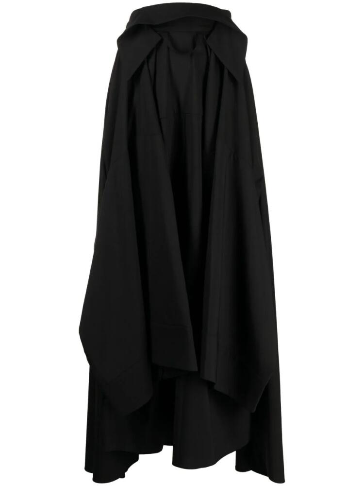 A.W.A.K.E. Mode layered pleated midi skirt - Black Cover