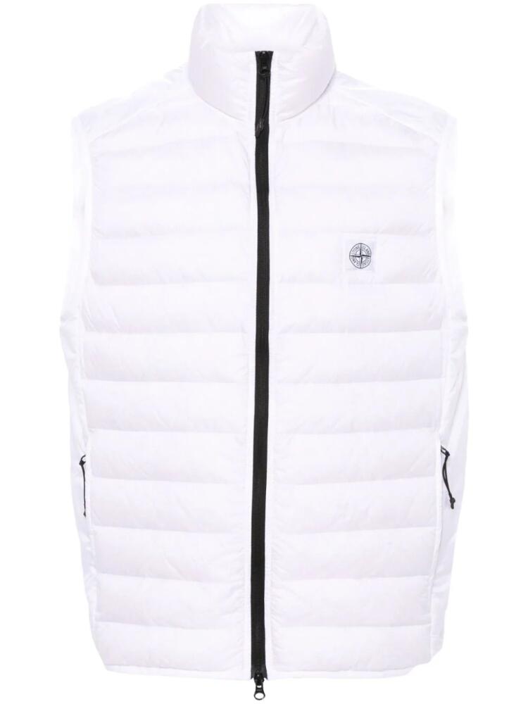 Stone Island Compass-motif padded gilet - Neutrals Cover