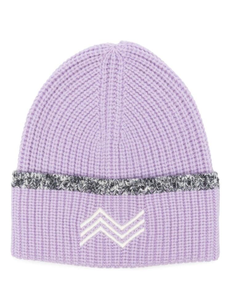 Missoni logo-embroidered beanie - Purple Cover