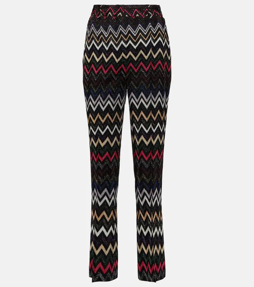 Missoni Zig-zag high-rise cropped pants Cover