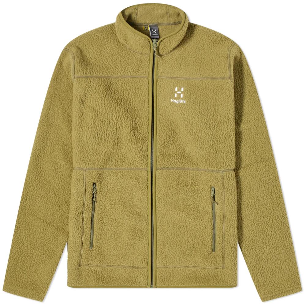 Haglöfs Men's Mossa Pile Fleece Jacket in Olive Green Cover