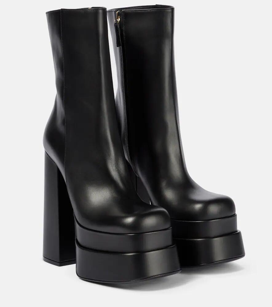 Versace Intrico leather platform ankle boots Cover