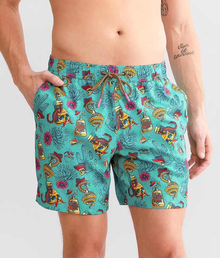 Sullen Tequila Pardy Stretch Swim Trunks Cover