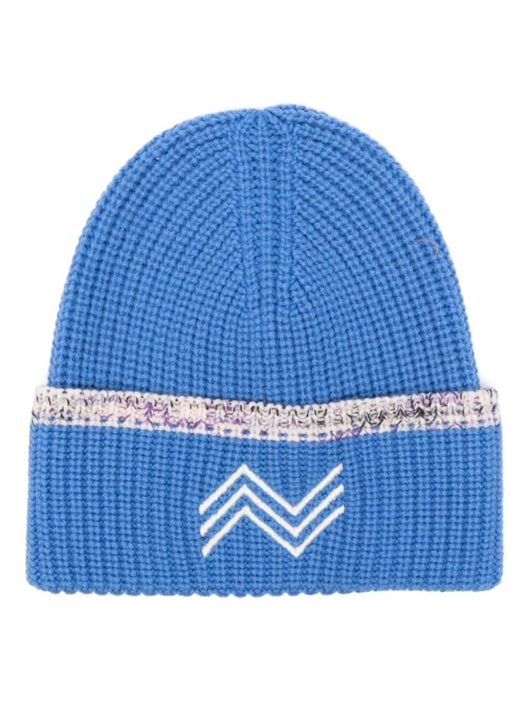 Missoni logo-embroidered beanie - Blue Cover