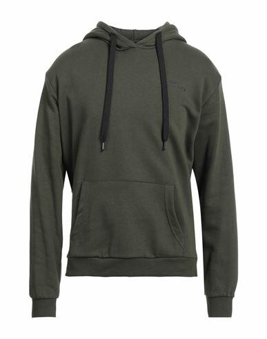 John Richmond Man Sweatshirt Military green Cotton Cover