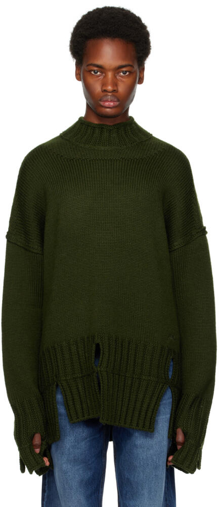 A-COLD-WALL* Khaki Keyhole Turtleneck Cover