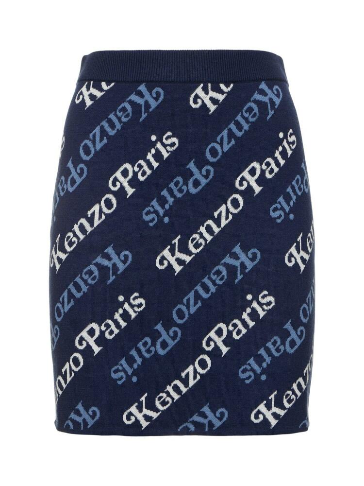 KENZO PARIS Kenzo X Verdy Cotton & Wool Mini Skirt Cover