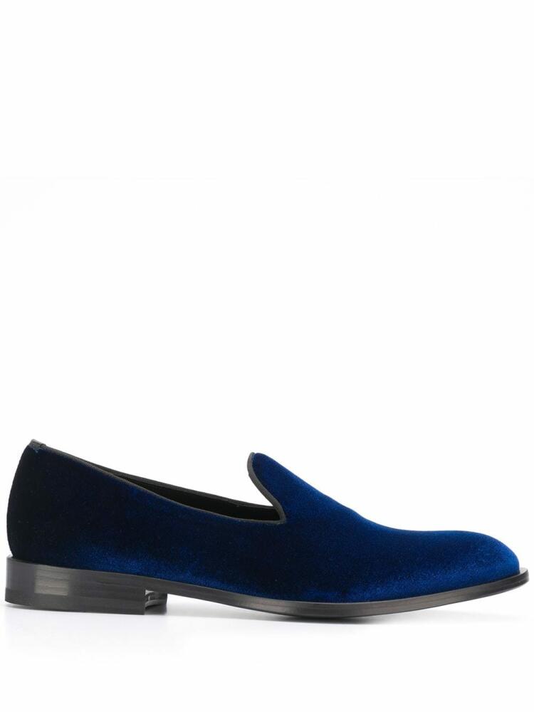 Scarosso George almond-toe slippers - Blue Cover