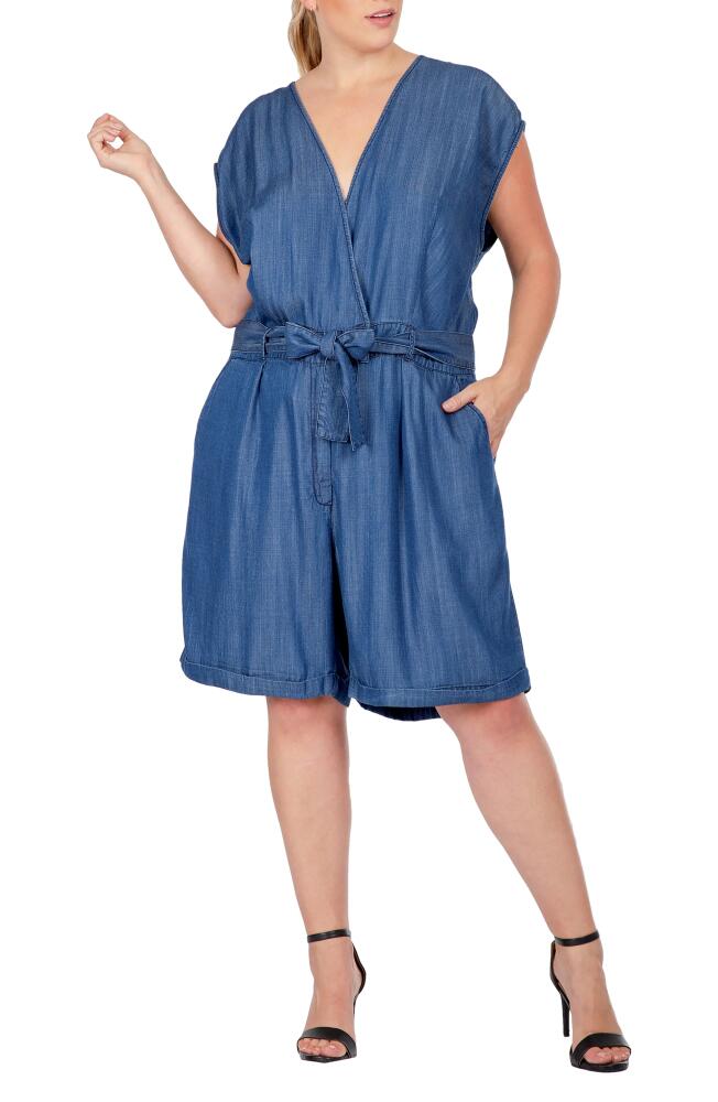 Standards & Practices V-Neck Romper in 3235Indigo Cover