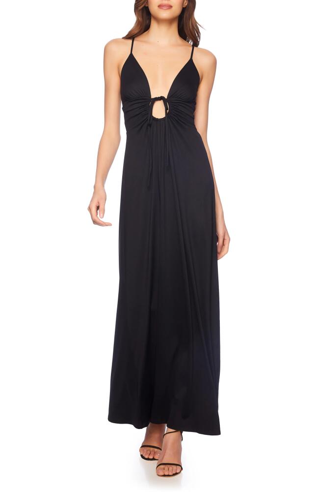 Susana Monaco Circle Cutout Maxi Dress in Black Cover