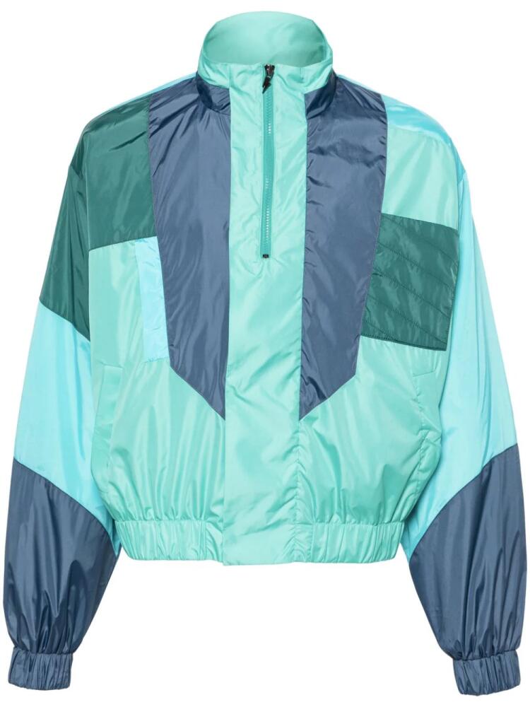 MEMBERS OF THE RAGE colour-block panelled track jacket - Green Cover