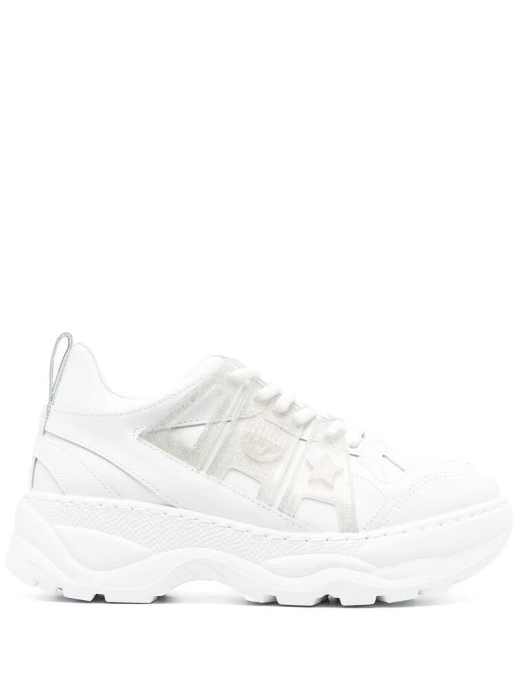 Chiara Ferragni tonal panelled sneakers - White Cover