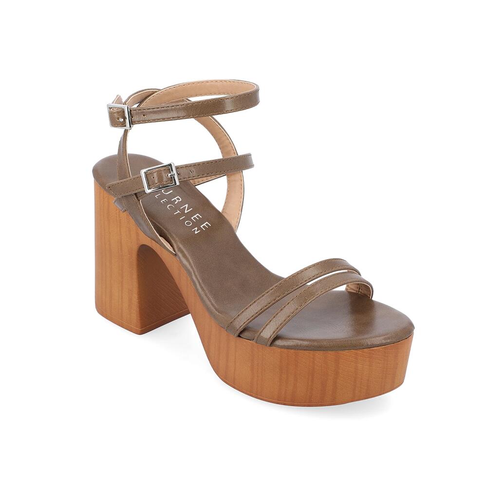 Journee Collection Emerynn Platform Sandal | Women's | Brown Cover