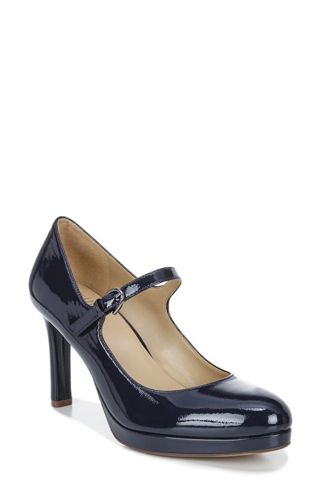 Naturalizer Talissa Platform Pump in Navy Patent Leather Cover