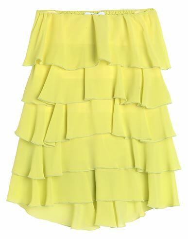 Soallure Woman Midi skirt Acid green Polyester Cover