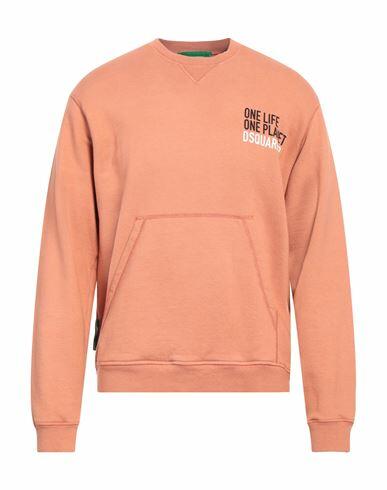 Dsquared2 Man Sweatshirt Salmon pink Cotton, Elastane Cover