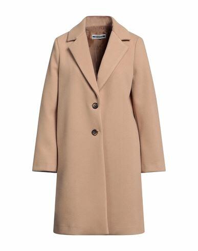 Biancoghiaccio Woman Coat Sand Polyester Cover