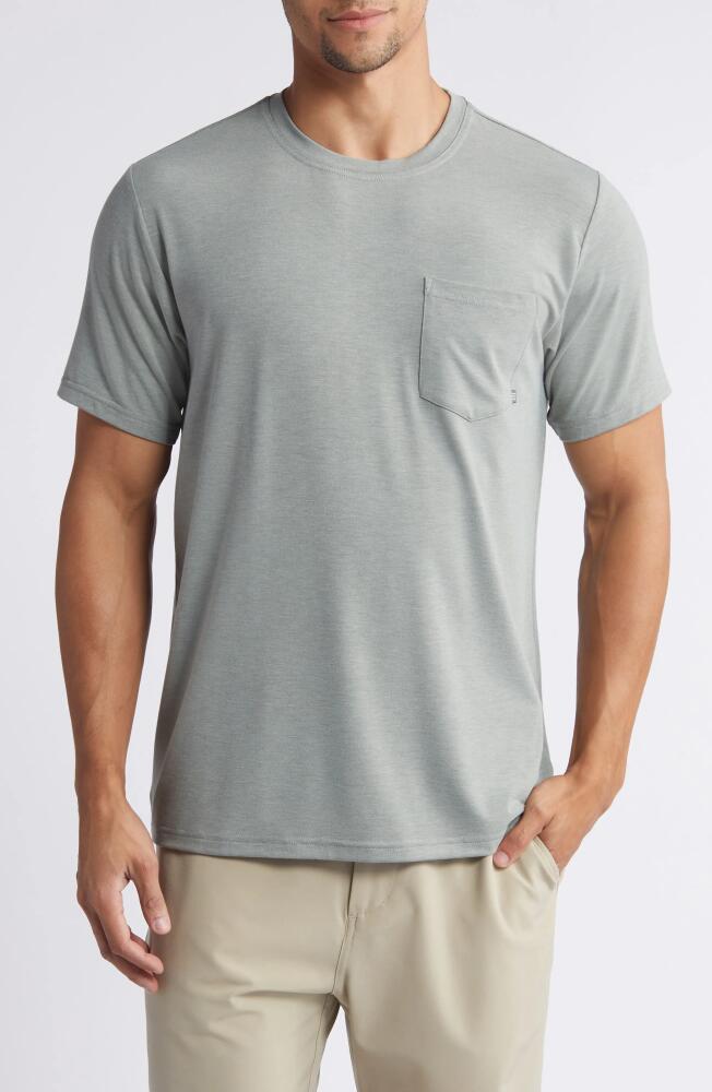 Free Fly Flex Performance Pocket T-Shirt in Heather Agave Green Cover