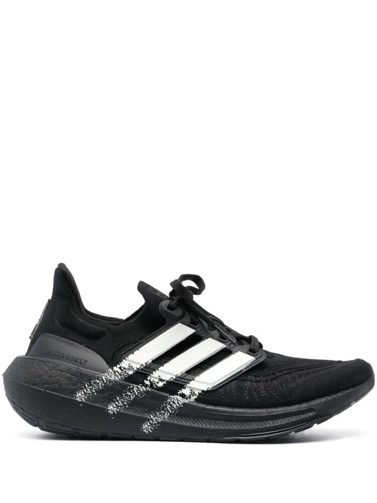 Y-3 striped lace-up sneakers - Black Cover